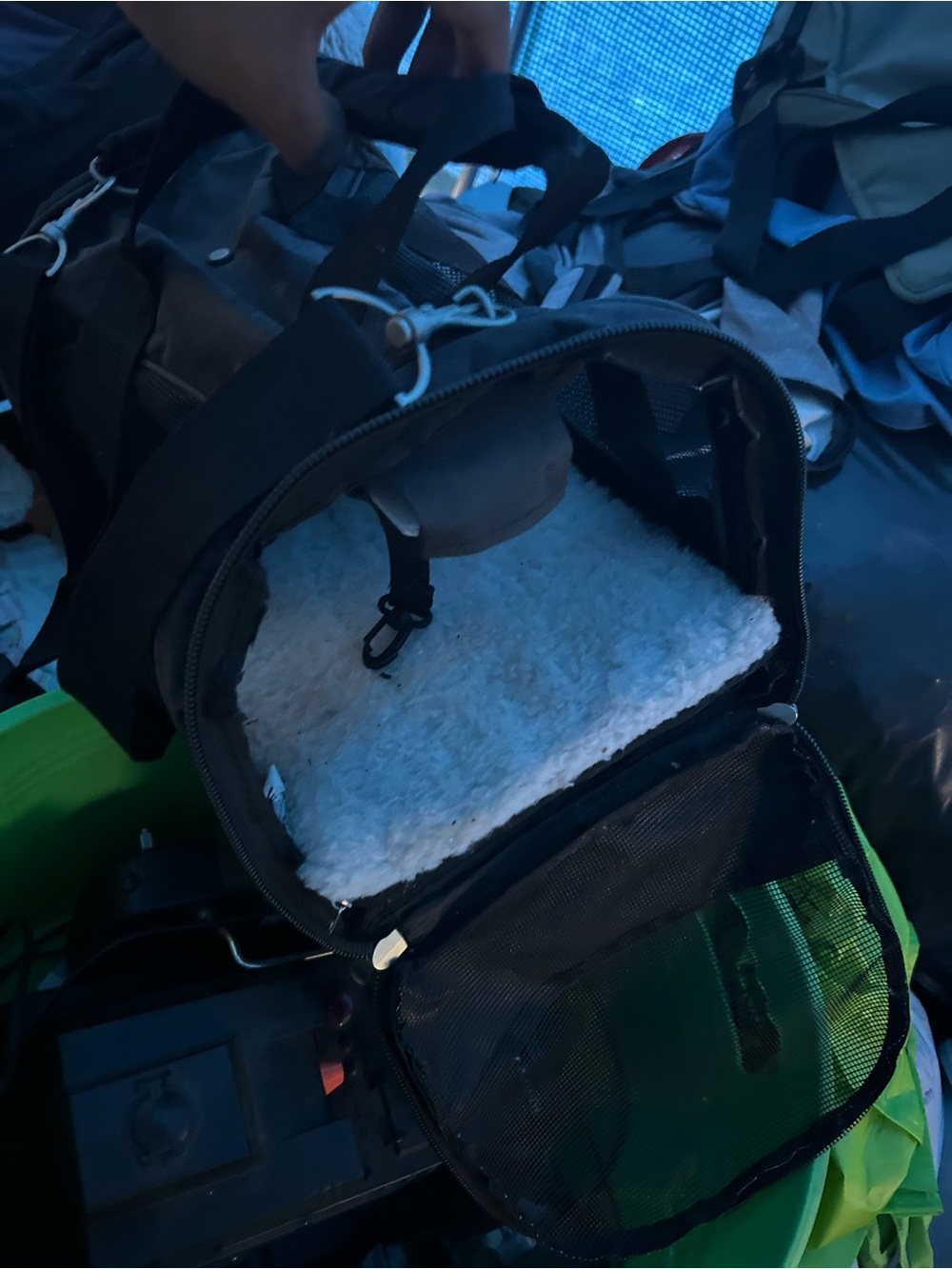 Black dog carrier Bag